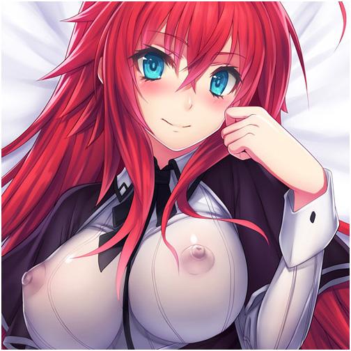 how rias gremory tall is Black and white striped panties